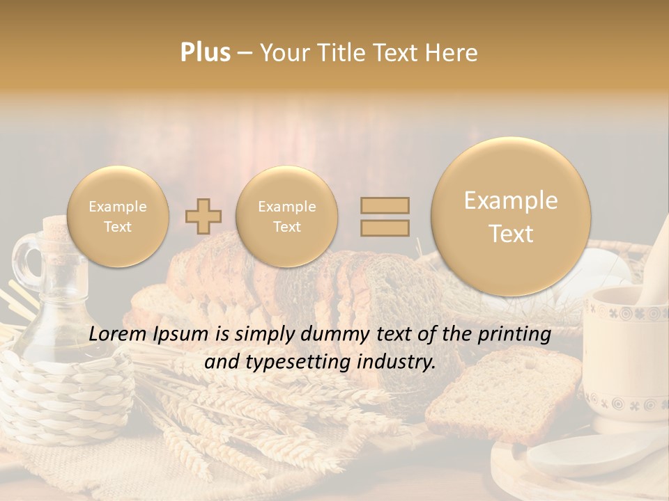 Bread Wheat Toaster PowerPoint Template