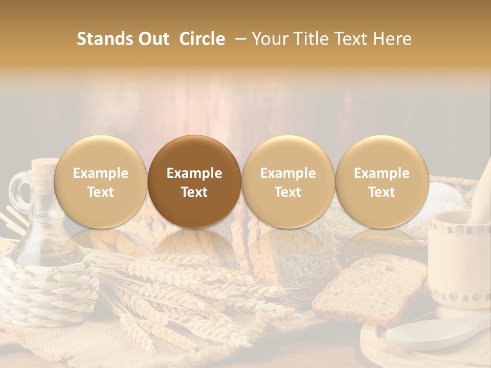 Bread Wheat Toaster PowerPoint Template