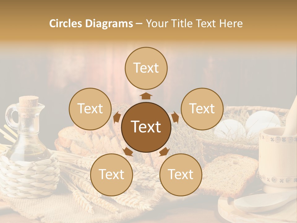 Bread Wheat Toaster PowerPoint Template