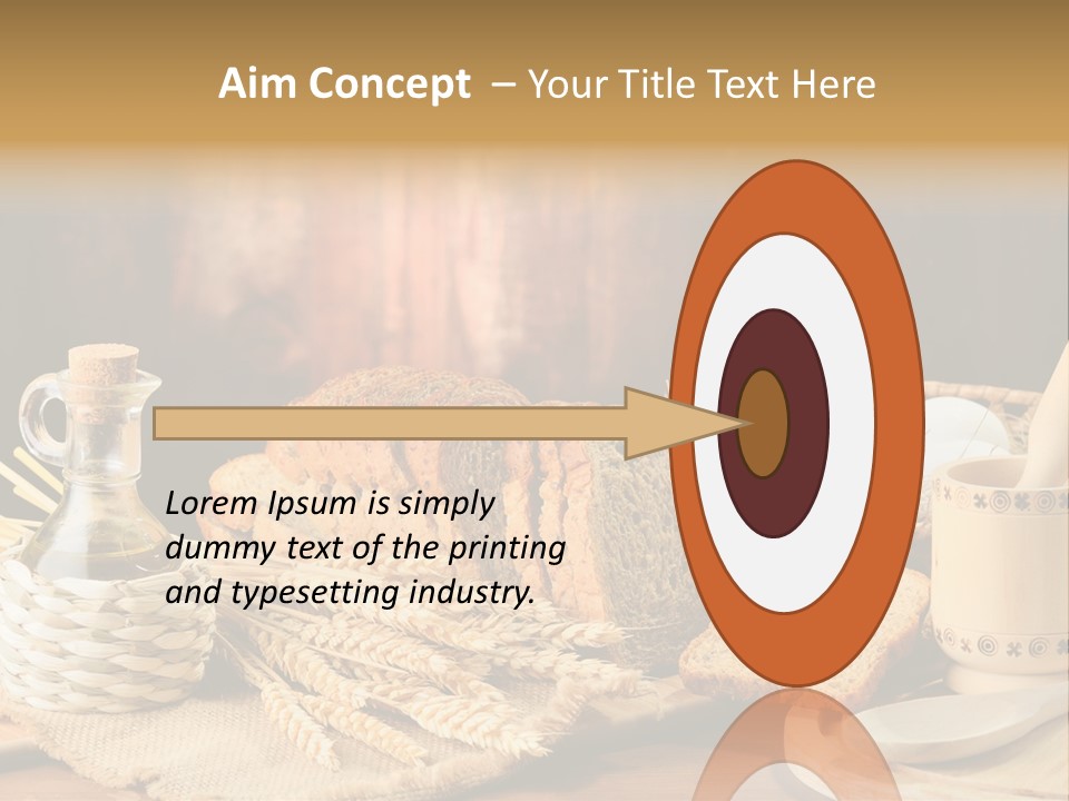 Bread Wheat Toaster PowerPoint Template