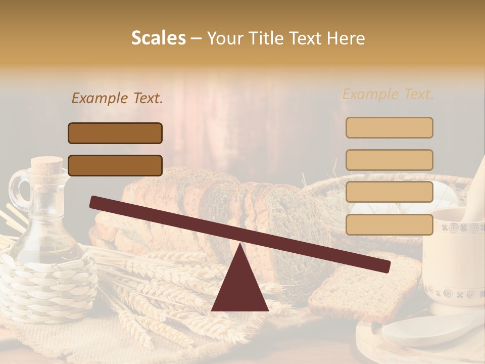 Bread Wheat Toaster PowerPoint Template