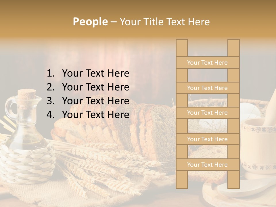 Bread Wheat Toaster PowerPoint Template