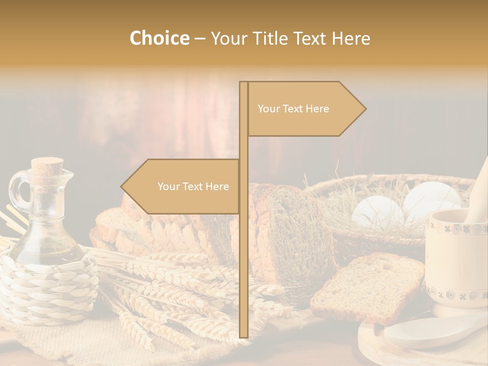 Bread Wheat Toaster PowerPoint Template