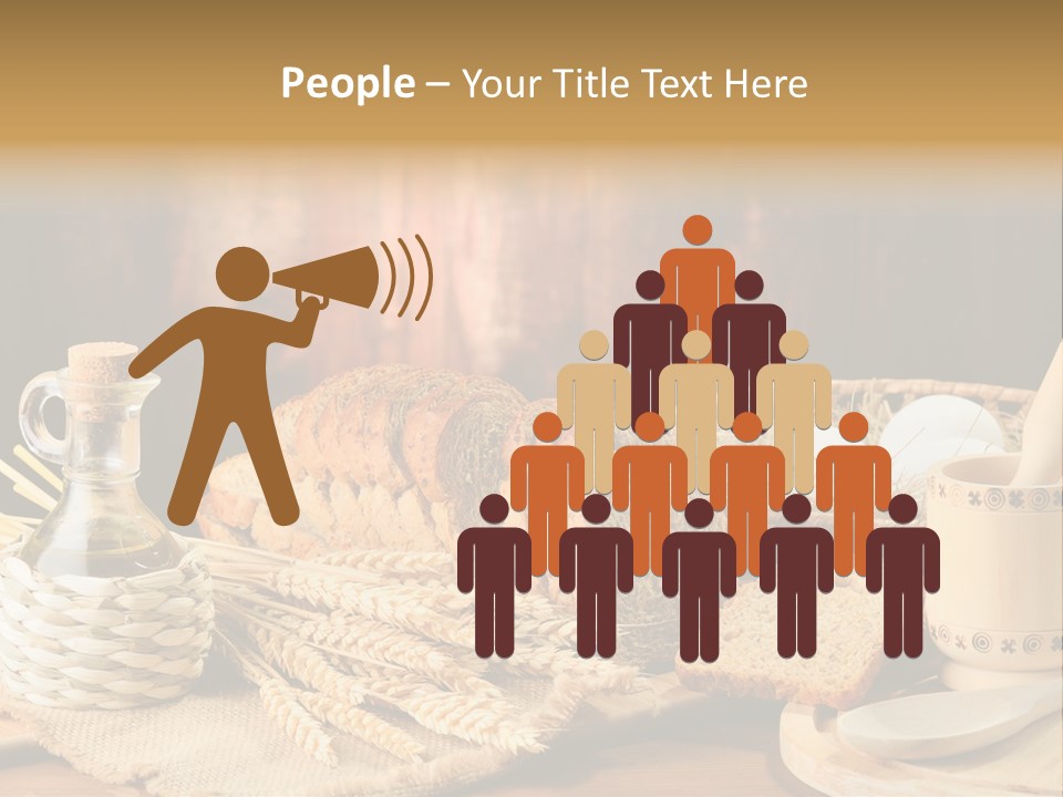 Bread Wheat Toaster PowerPoint Template