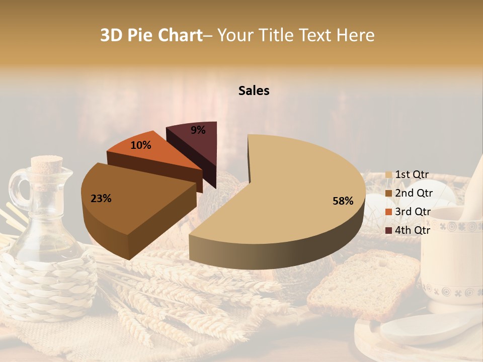 Bread Wheat Toaster PowerPoint Template