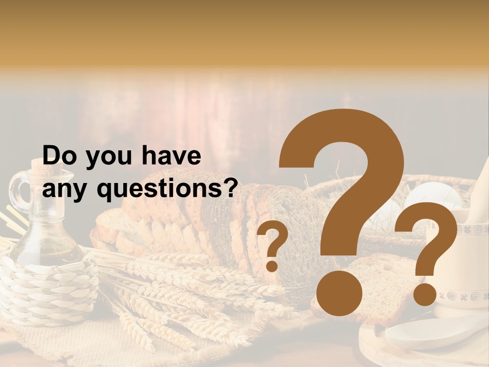 Bread Wheat Toaster PowerPoint Template