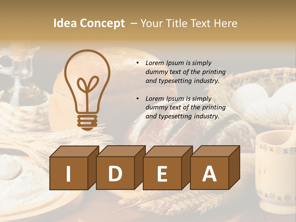 Concept Piece Chopping PowerPoint Template