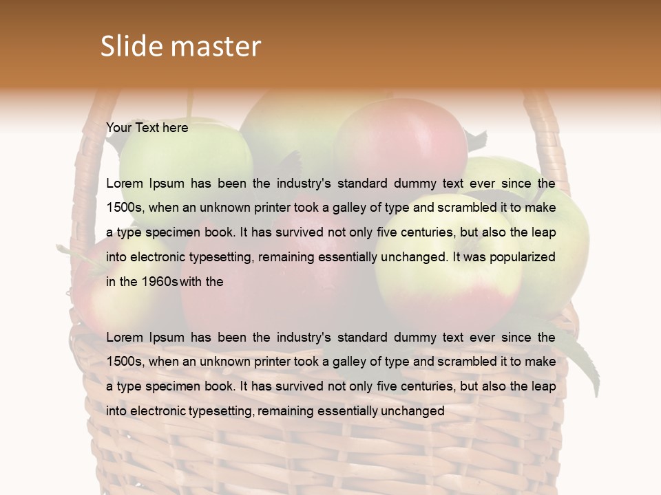 White Eating Dieting PowerPoint Template