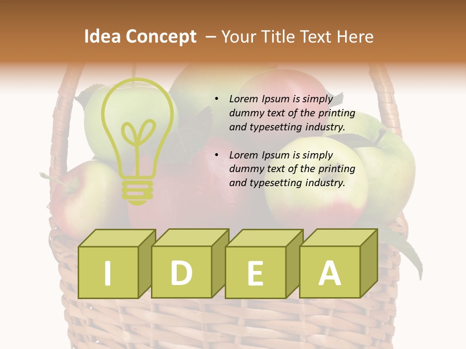 White Eating Dieting PowerPoint Template