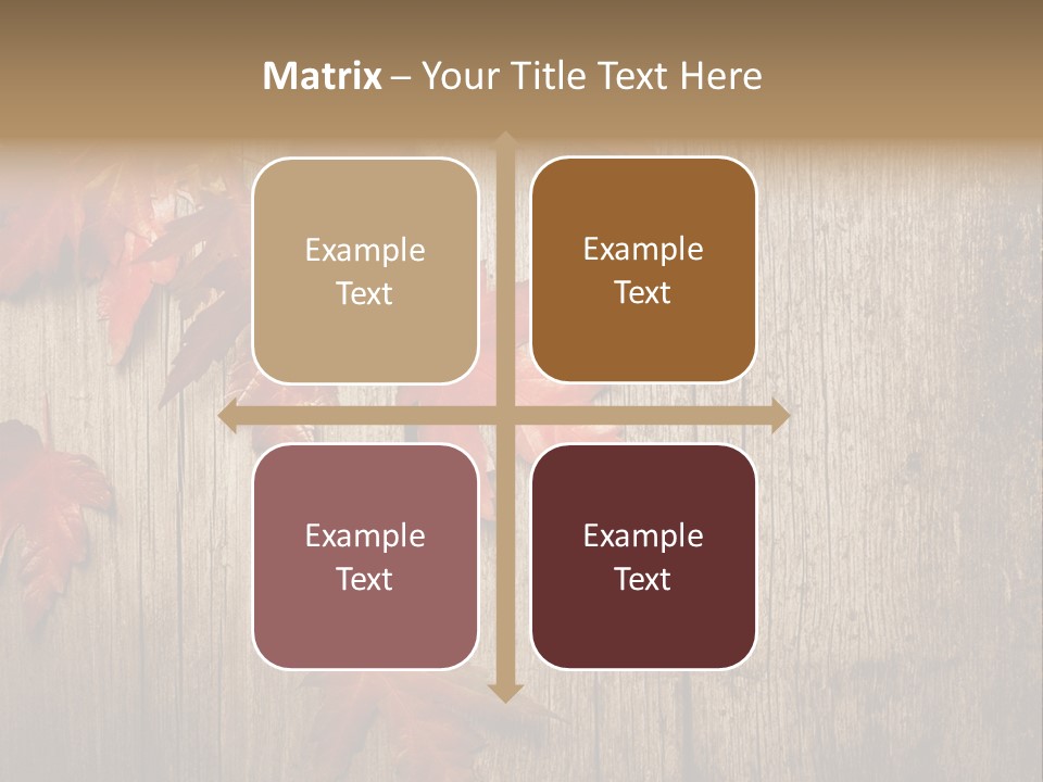 Yellow Maple Rusted PowerPoint Template