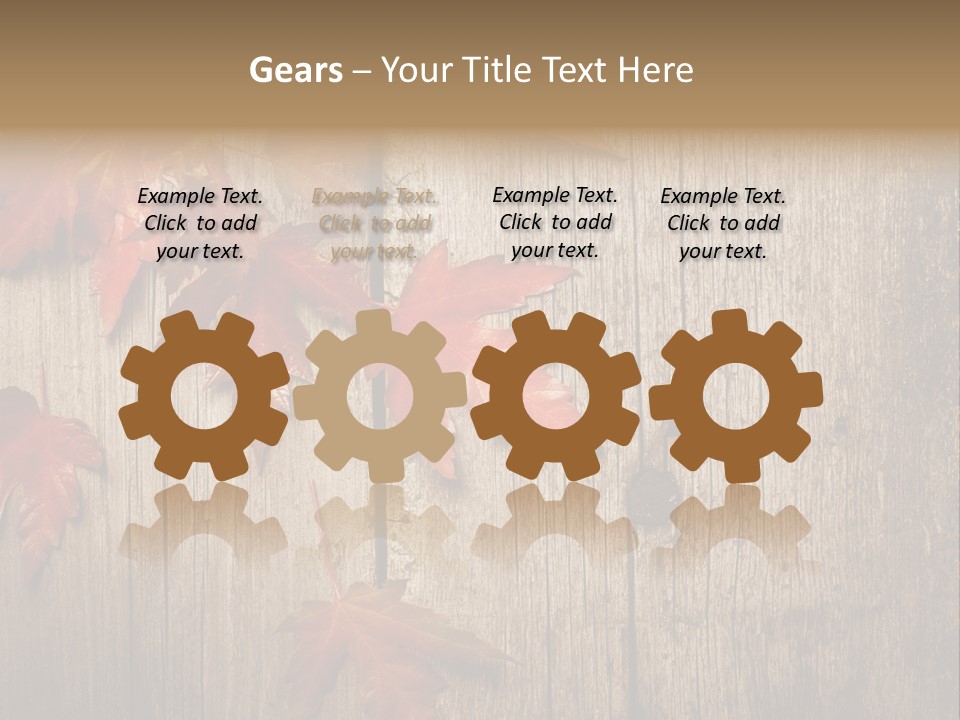 Yellow Maple Rusted PowerPoint Template