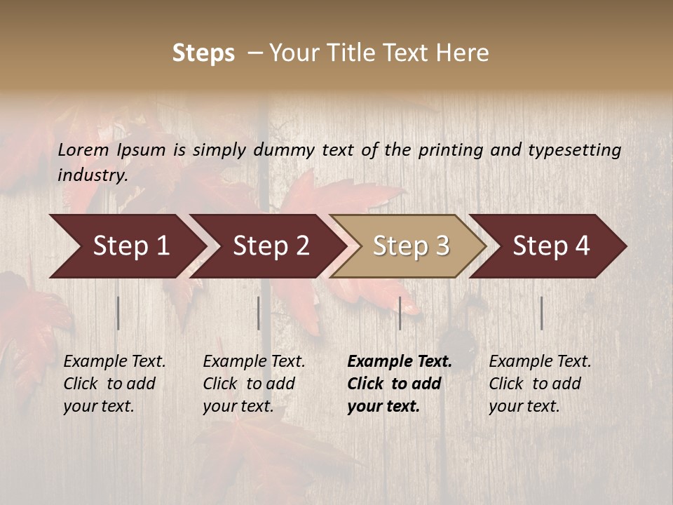 Yellow Maple Rusted PowerPoint Template