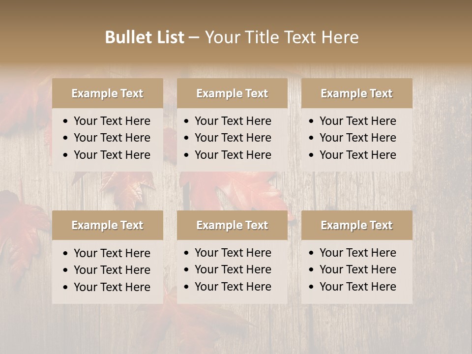 Yellow Maple Rusted PowerPoint Template