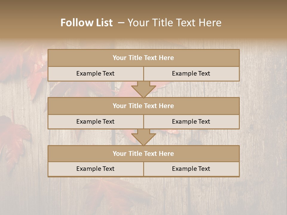 Yellow Maple Rusted PowerPoint Template