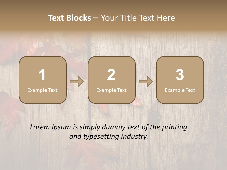Yellow Maple Rusted PowerPoint Template