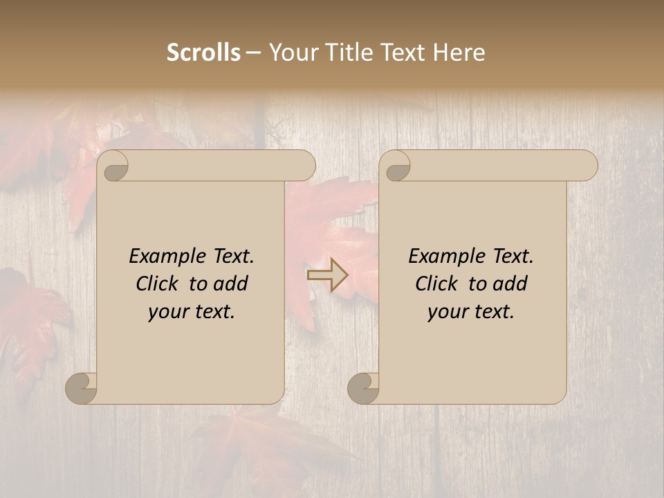 Yellow Maple Rusted PowerPoint Template