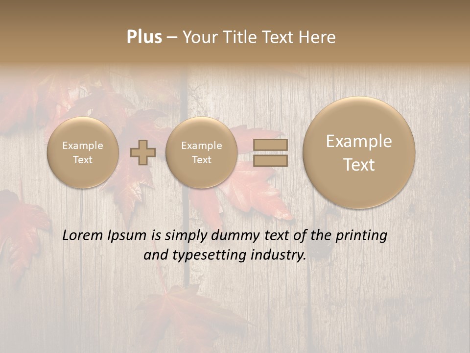 Yellow Maple Rusted PowerPoint Template