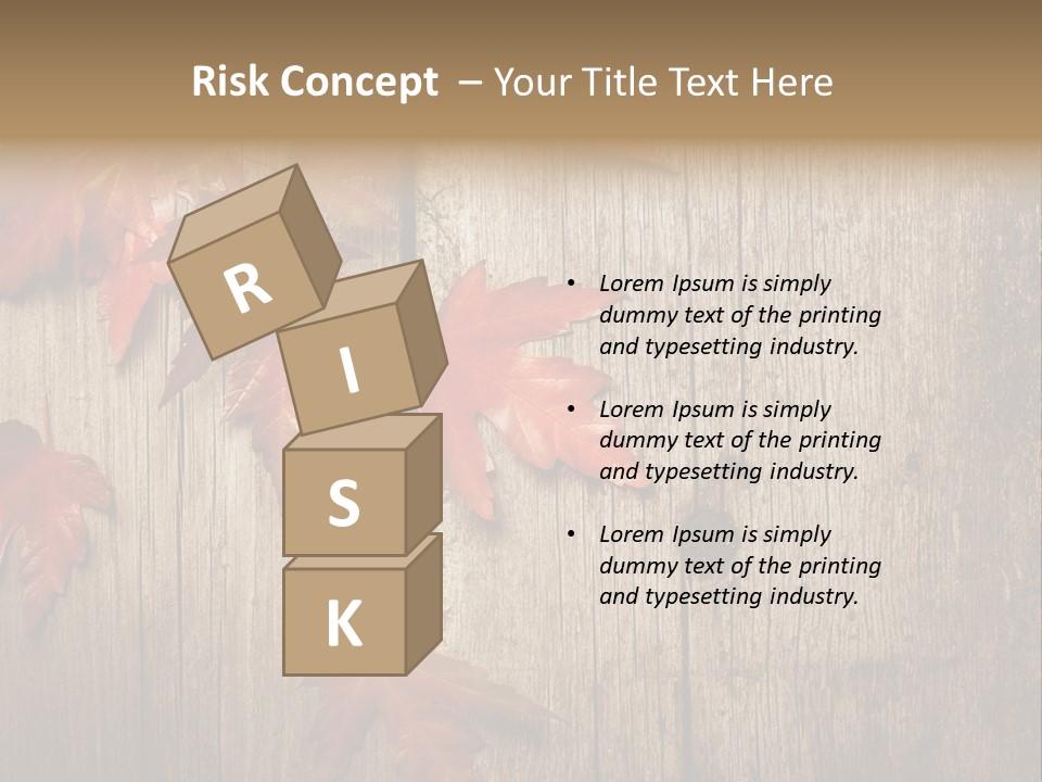 Yellow Maple Rusted PowerPoint Template