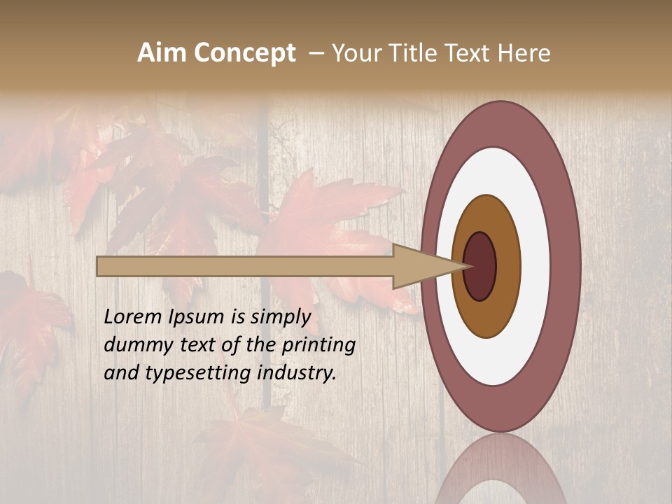 Yellow Maple Rusted PowerPoint Template