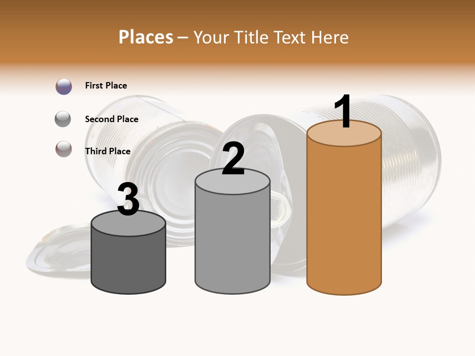 White Aluminium Container PowerPoint Template