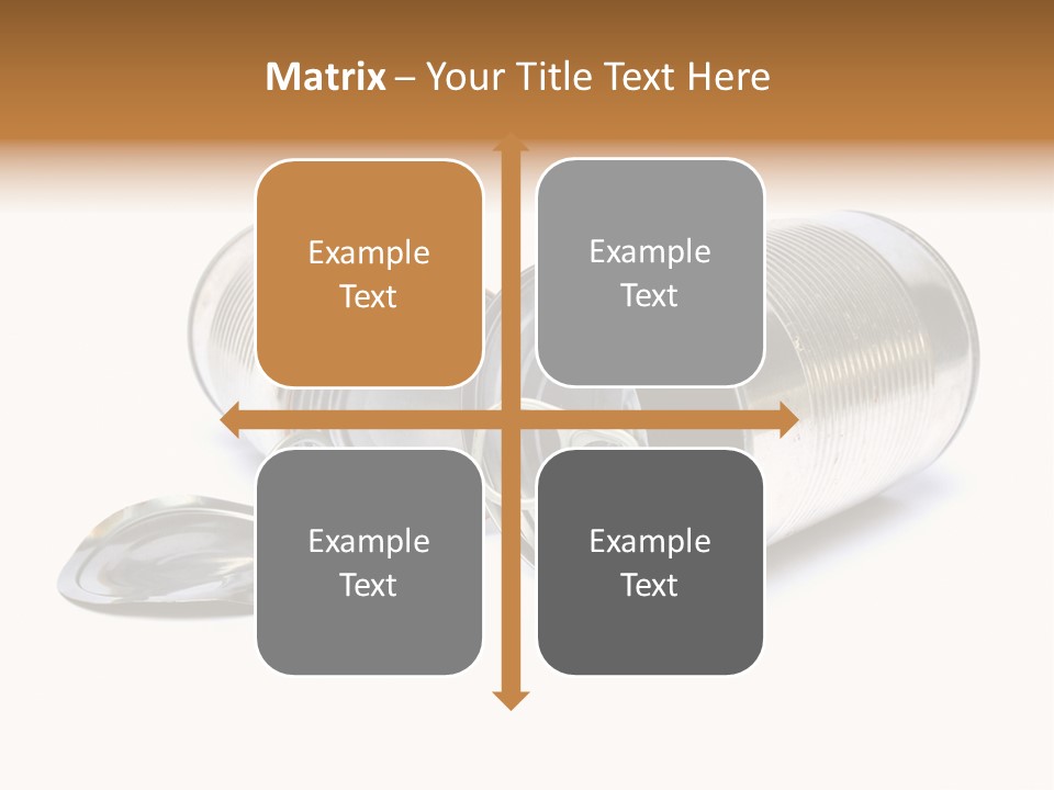 White Aluminium Container PowerPoint Template