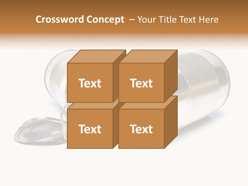 White Aluminium Container PowerPoint Template