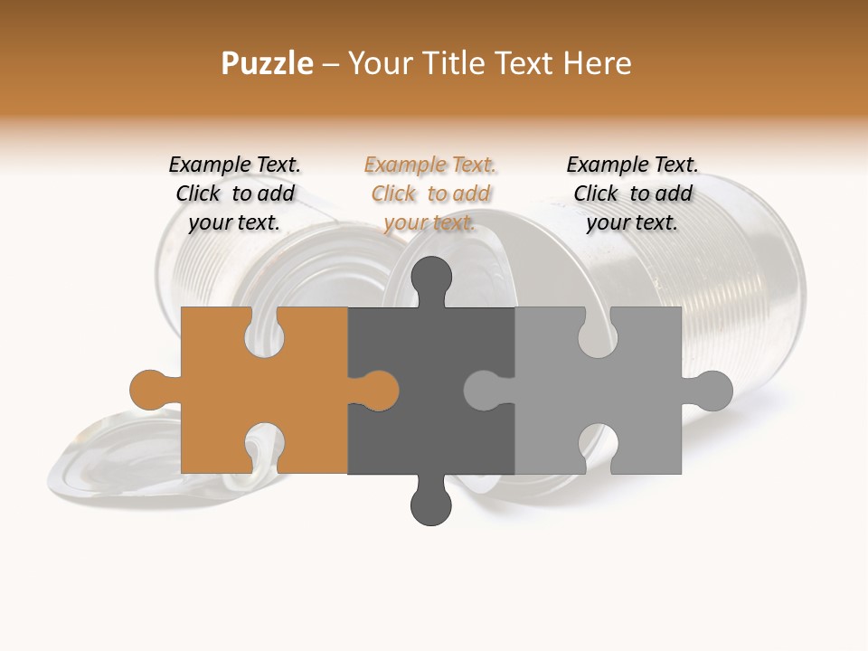 White Aluminium Container PowerPoint Template