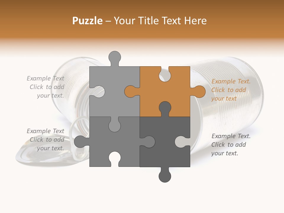 White Aluminium Container PowerPoint Template