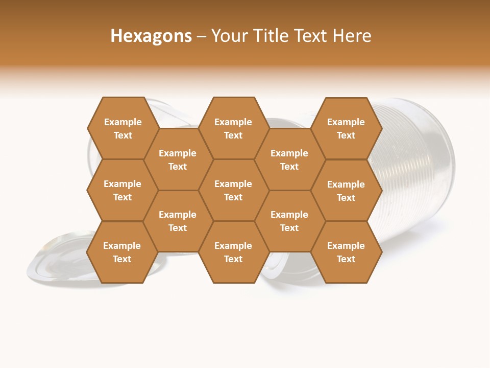 White Aluminium Container PowerPoint Template