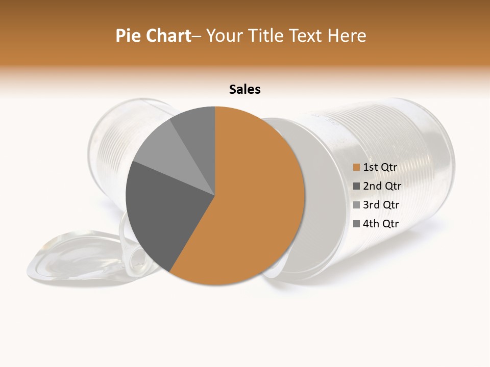 White Aluminium Container PowerPoint Template