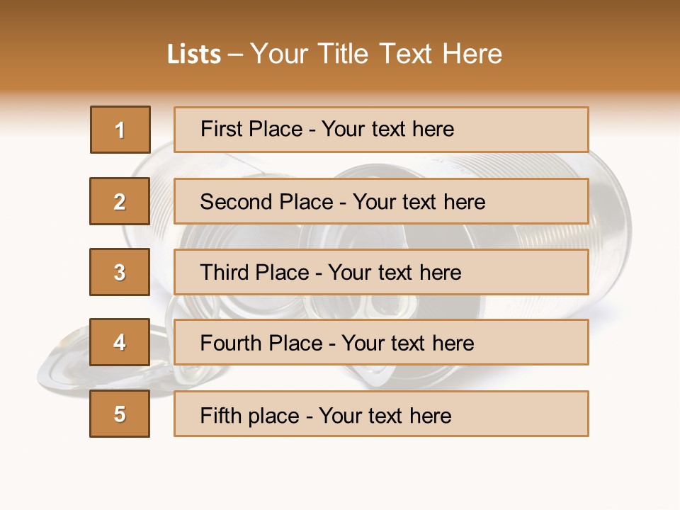 White Aluminium Container PowerPoint Template