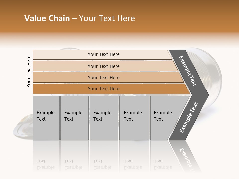 White Aluminium Container PowerPoint Template