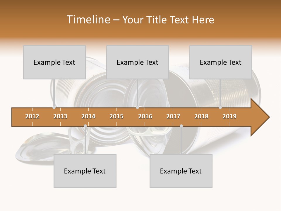 White Aluminium Container PowerPoint Template
