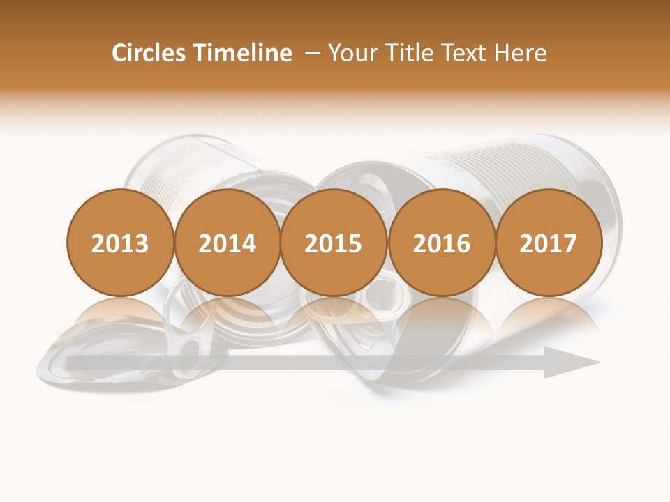 White Aluminium Container PowerPoint Template