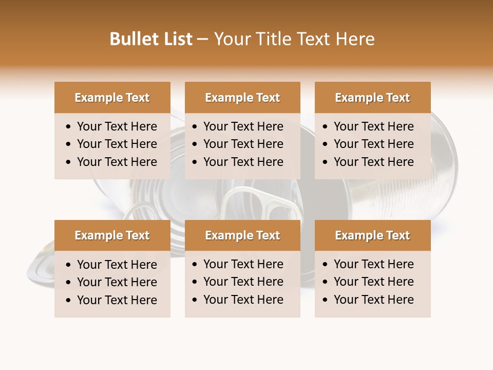 White Aluminium Container PowerPoint Template