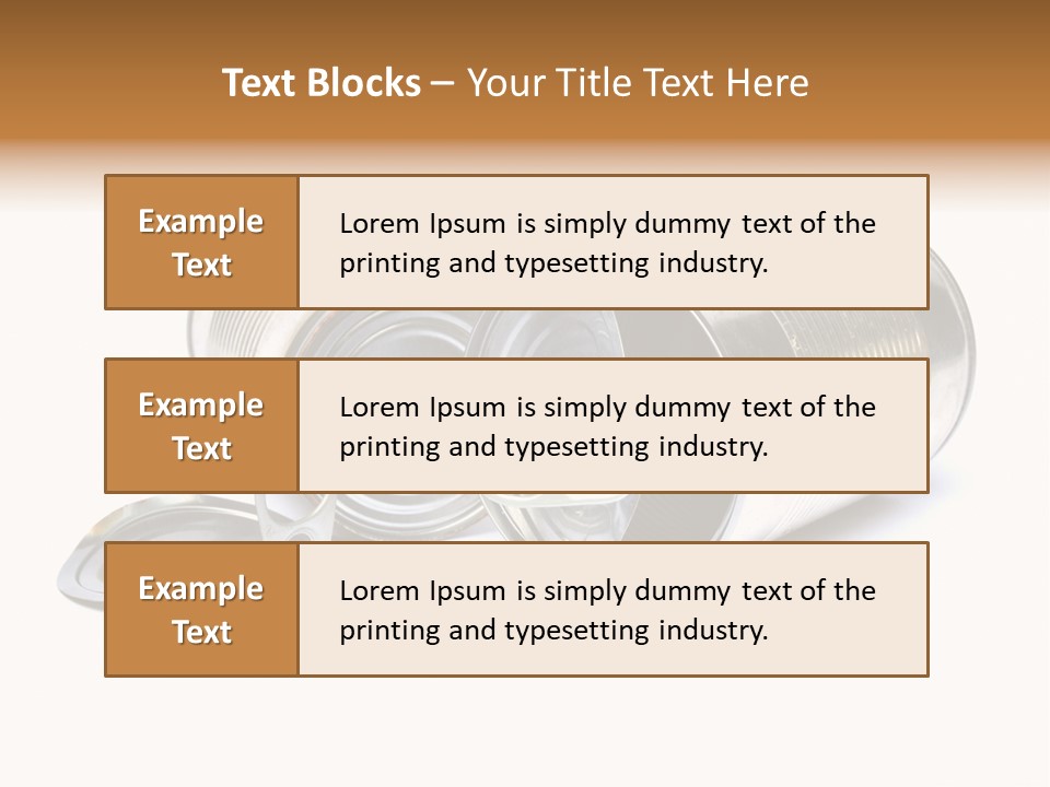 White Aluminium Container PowerPoint Template