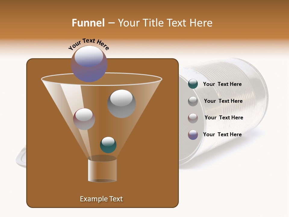 White Aluminium Container PowerPoint Template