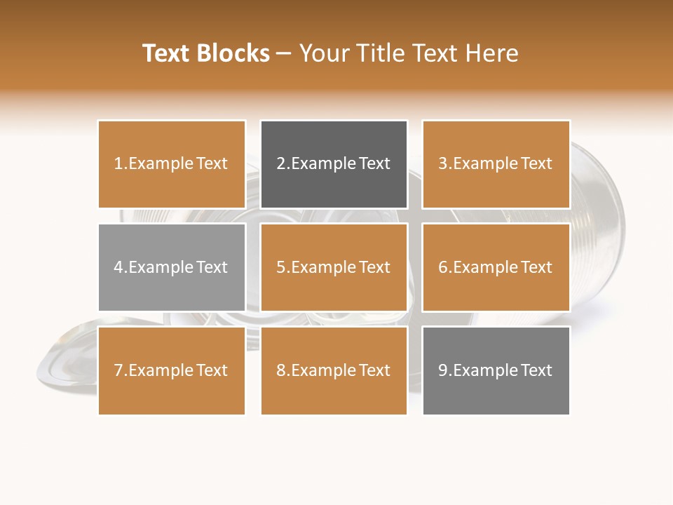 White Aluminium Container PowerPoint Template