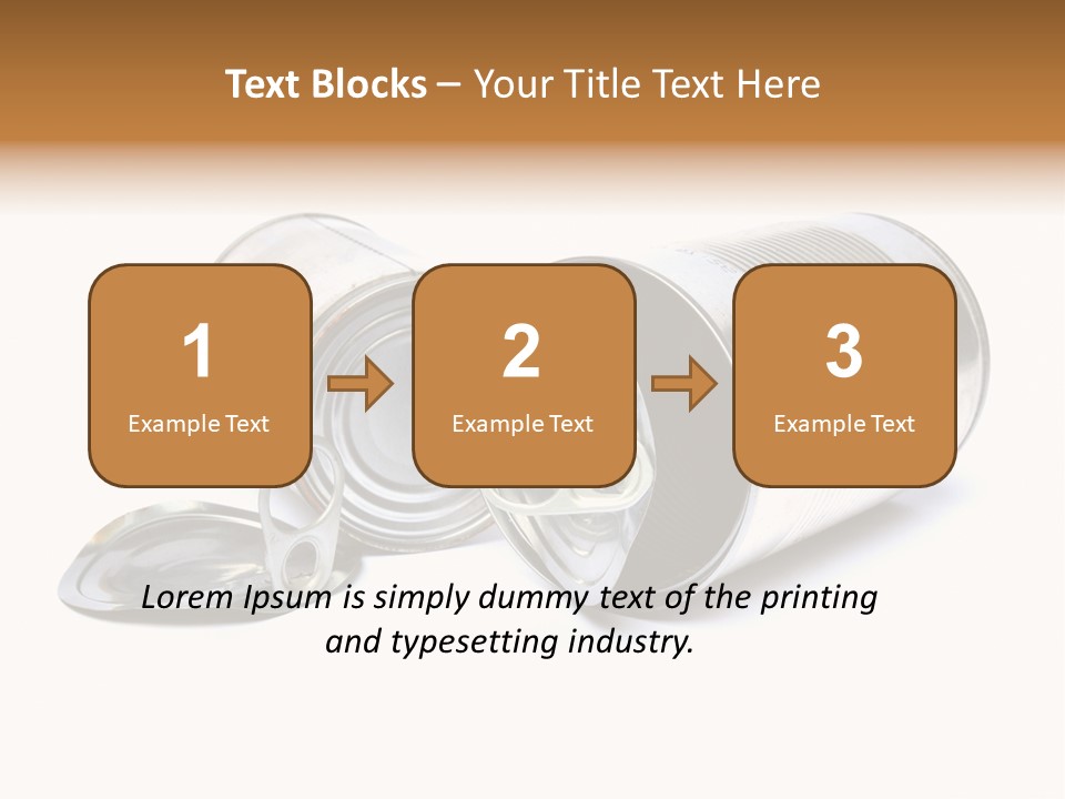 White Aluminium Container PowerPoint Template
