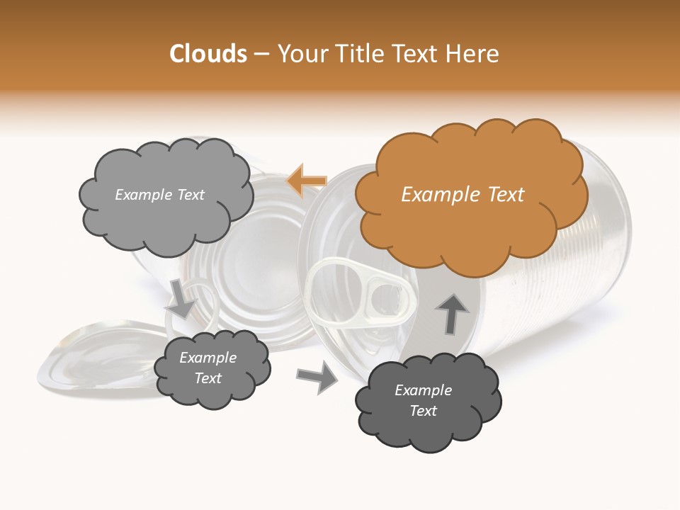 White Aluminium Container PowerPoint Template