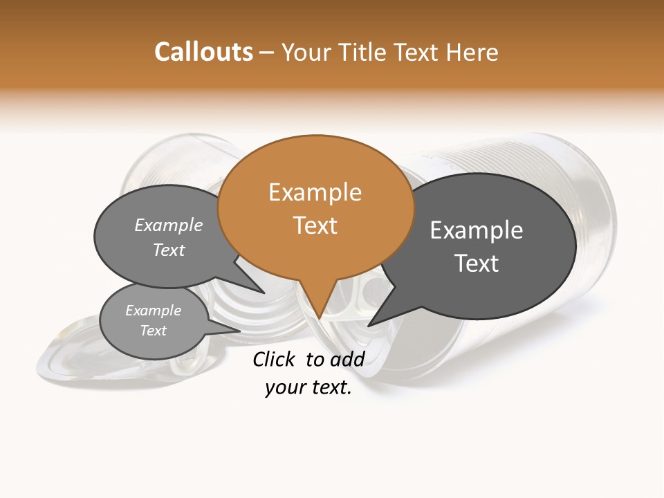 White Aluminium Container PowerPoint Template