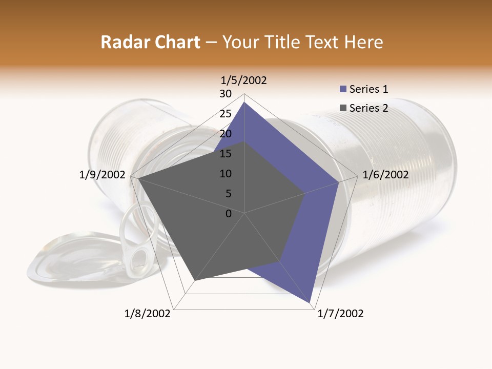 White Aluminium Container PowerPoint Template