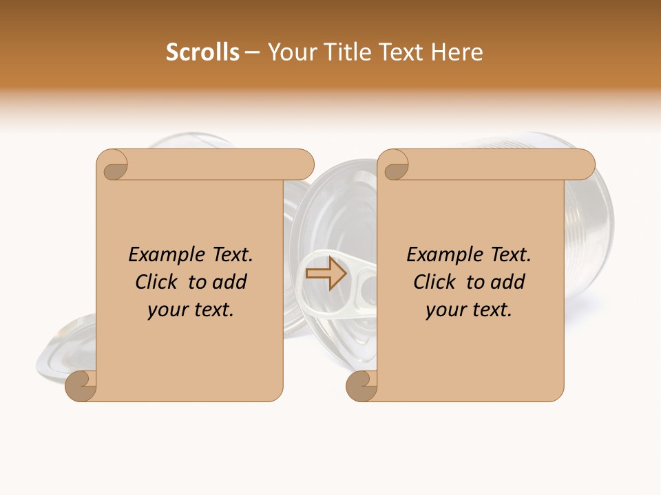 White Aluminium Container PowerPoint Template