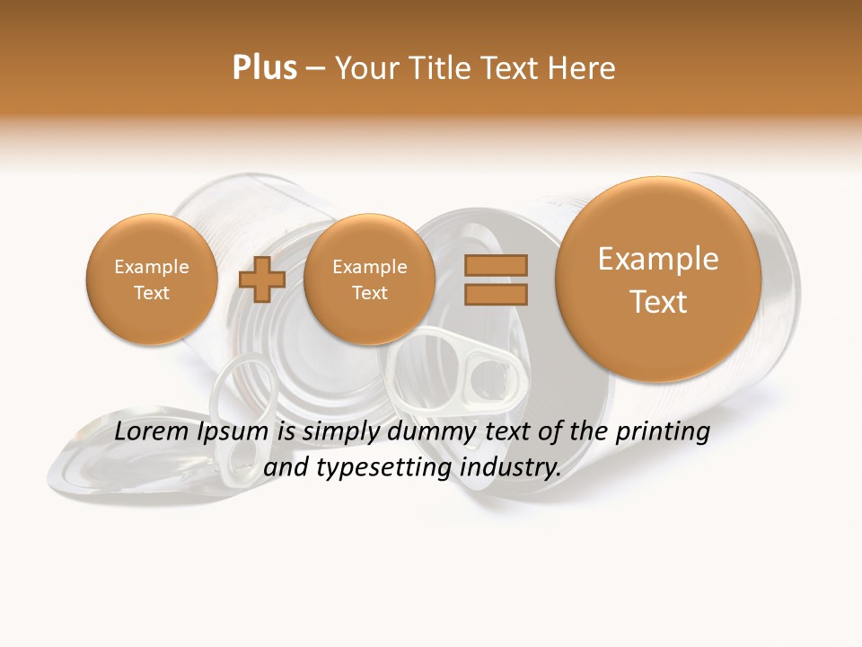 White Aluminium Container PowerPoint Template