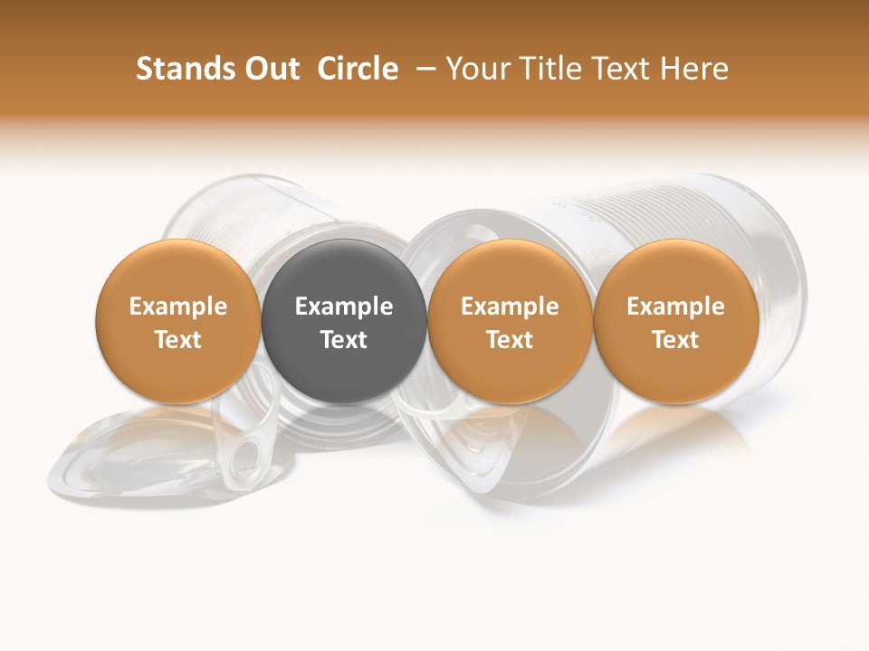 White Aluminium Container PowerPoint Template