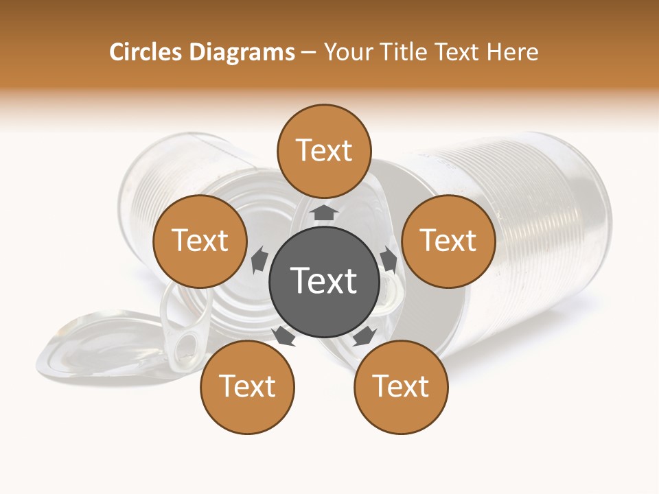 White Aluminium Container PowerPoint Template