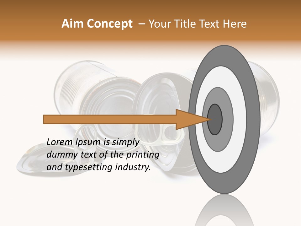 White Aluminium Container PowerPoint Template