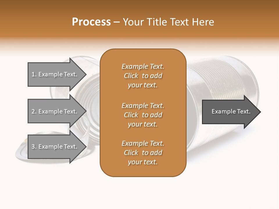 White Aluminium Container PowerPoint Template