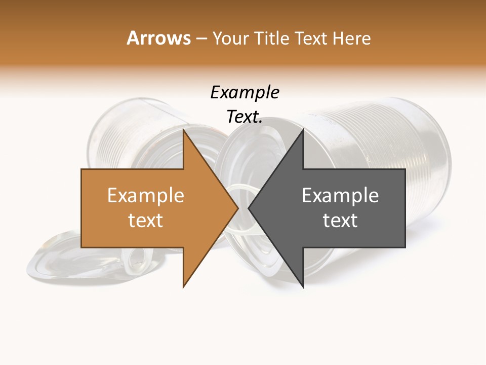 White Aluminium Container PowerPoint Template