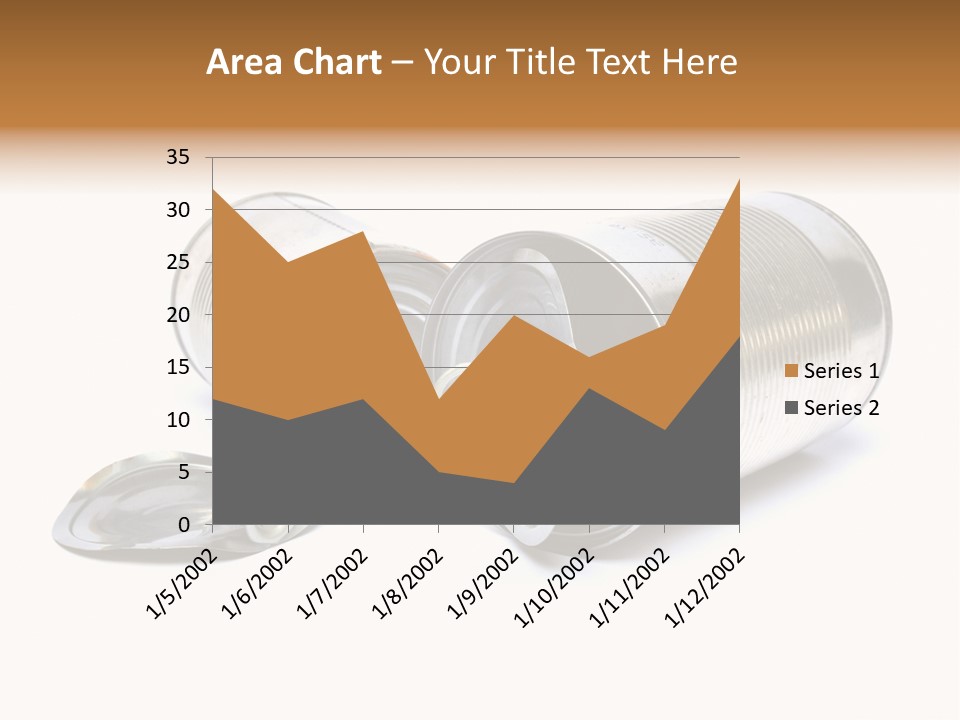 White Aluminium Container PowerPoint Template